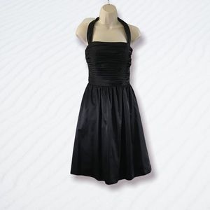 White House Black Market Satin Party Dress Halter or Strapless Size 6